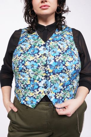 Wildfang Empower Floral Vest | David's Bridal